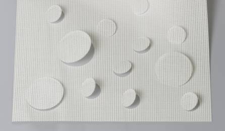 "Air" sun screen sliding panel fabric : 86 white